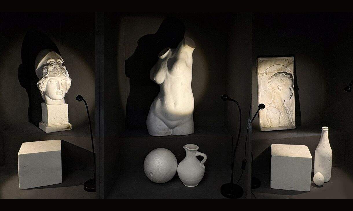 Modelos iluminados para dibujo y pintura