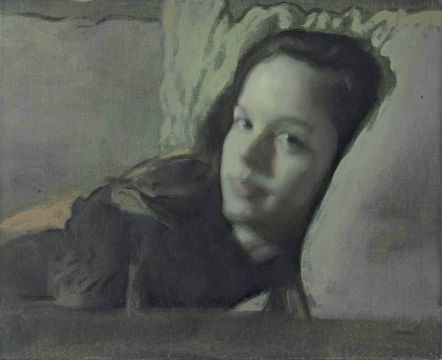 Obra de pintura figurativa en la formación profesional en dibujo y pintura de El Taller del Aire